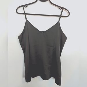 Uniqlo Black Satin-Like Cami